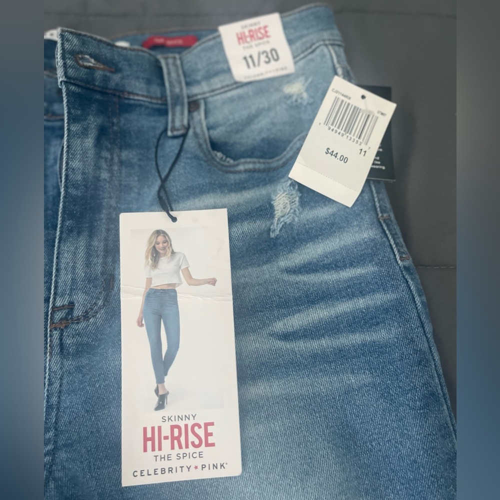 High rise skinny jeans
